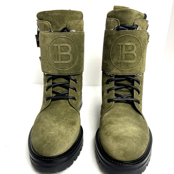 Balmain Mens Phil Ranger Boot Green Size EU42 M US9 main image 4